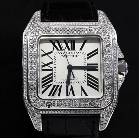 santos cartier prices|cartier santos 100 diamond price.